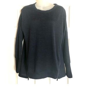 Active Life Navy Blue Sweater with Zipper Detail